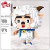 Lezi 8182 Lucky Smart Sheep Stupid Wolf Cartoon Animal Monster Pet Mini Diamond Blocks Bricks Building Toy for Children No Box