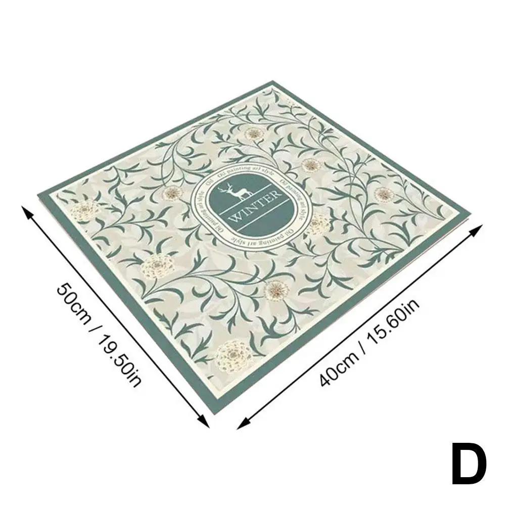 Пылезащитный чехол для стиральной машины, нескользящий кухонный коврик с принтом для слива, супер впитывающий коврик для духовки для холодильника, 40*50/30см, пылезащитный M J1M3