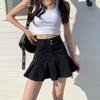 Black Denim Skirts Women Mini High Waist Pleated Skirts Summer Ladies Clothes Sexy Short Skirts Korean Fashion Bottoms Streetwear