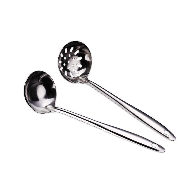 Star-marked Stainless Steel Ladle & Strainer Set