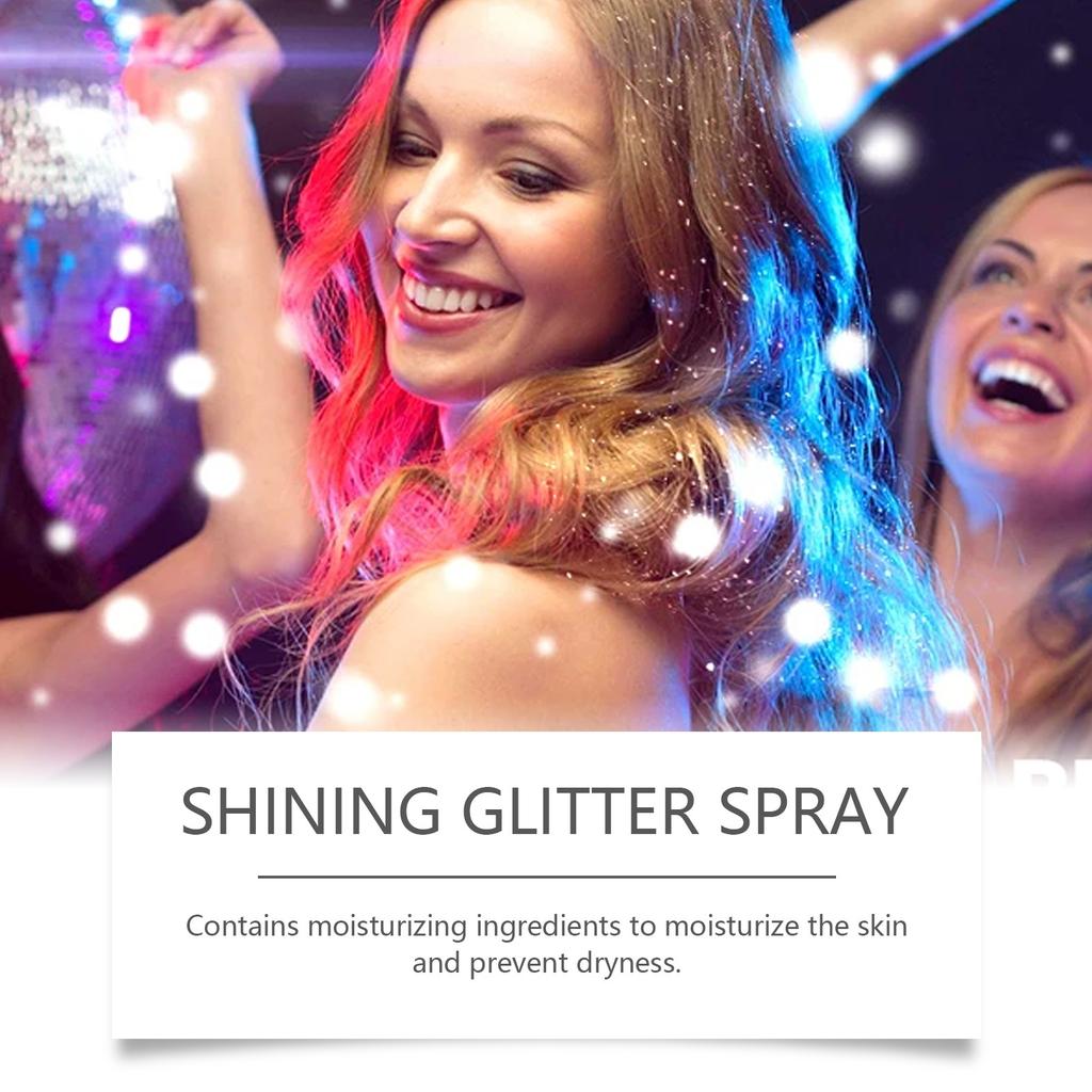 Body Flash Highlighter Spray Natural Stereoscopic Long-lasting Brightening Glitter 100ml