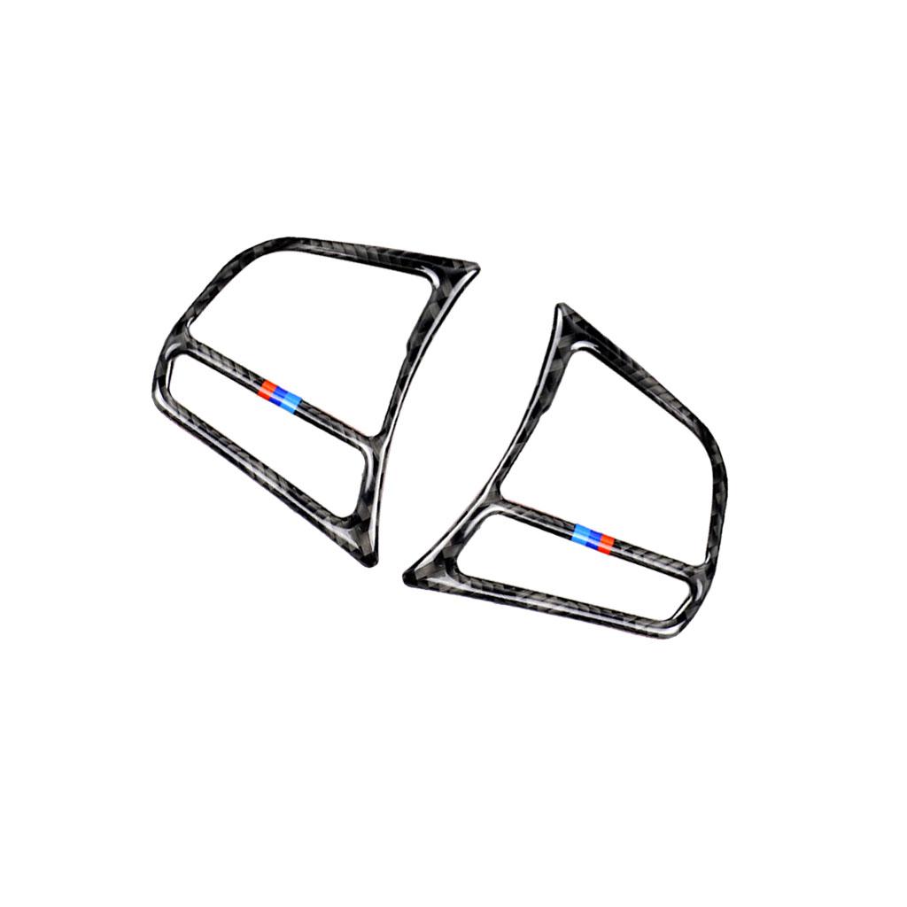 Для BMW 1/2/3/4 серии F20 F21 F30 F32 F34 углеродное волокно, кнопка рулевого колеса, рамка, накладка, наклейка для украшения салона автомобиля