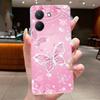 For Vivo Y27s Case V2322 Clear Aesthetic Fashion Butterfly Flowers Soft TPU Bumper For Vivo Y27 5G V2302 Phone Case Back Cover