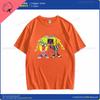 Fun Style Cartoon Frog Print Tshirts for Men and Women Retro Shortsleeved Fashionable Casual Clothes Cotton Daily Wear