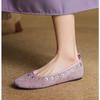 Fashion Flower Willow Nail Mary Jane Single Shoes Women's All-match Shallow Flat Shoes for Women