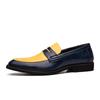 Весенние цветные кожаные туфли мужские кожаные мокасины в британском стиле высококачественная обувь на толстой подошве без застежек мужские деловые туфли