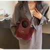 Осенне-зимняя модная ретро-сумка-ведро для женщин, сумка через плечо на одно плечо, новая модная маленькая ручная сумка