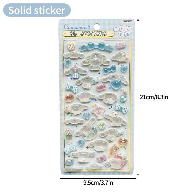 Мультяшная наклейка Sanrio Хелло Китти Куроми Моя Мелоди Эстетичная наклейка Киннаморолл DIY Скрапбукинг Bonbon Drop Наклейка Подарок на вечеринку