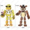 Горячая Классическая Кино Фигурка Fnaf Кукла Fnaf Пять Ночей Кошмарная Чика Фокси Золотой Бонни Медведь Фигурка Действия Детали Строительные Блоки Игрушки