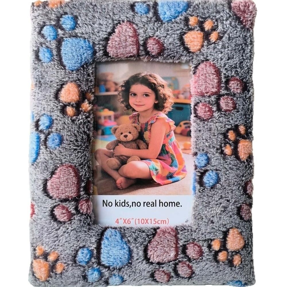 Heart Plush Photo Frame Leopard Print Picture Frame Ornaments Living Room Decor