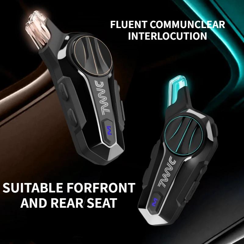 X1 Pro мотоциклетный шлем гарнитура Bluetooth IPX6 водонепроницаемый Moter Interphone для 2Riders 1000M Interphone Communicator