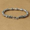 Silver Fashion Faucet Six-character Mantra All-match Wrist Bracelet for Women Vintage Trend Accessory Fashion Jewelry