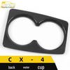 CX-4 Carbon Fiber Rear Cup Holder Decorative Frame - Third Row Armrest Box Sequin Accessory