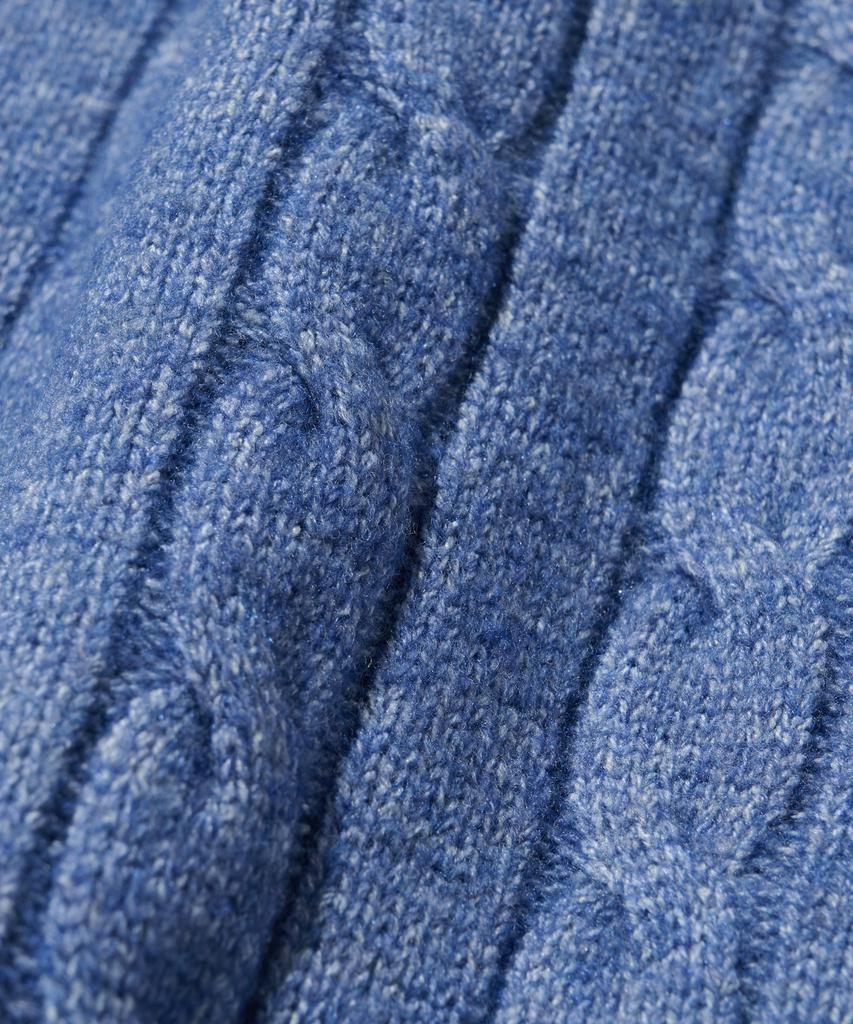 OTHERFITS Oversized Henley Neck Cable Knit (Blue)