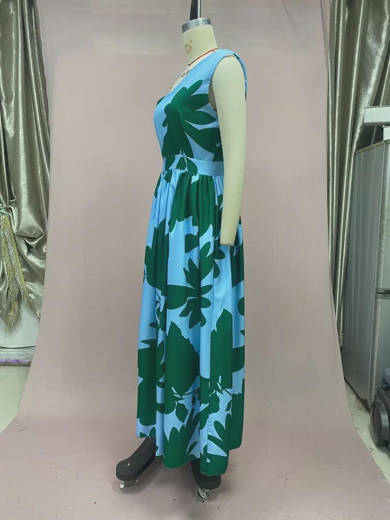 2025 Spring/Summer Women's Floral One-Shoulder Dress
