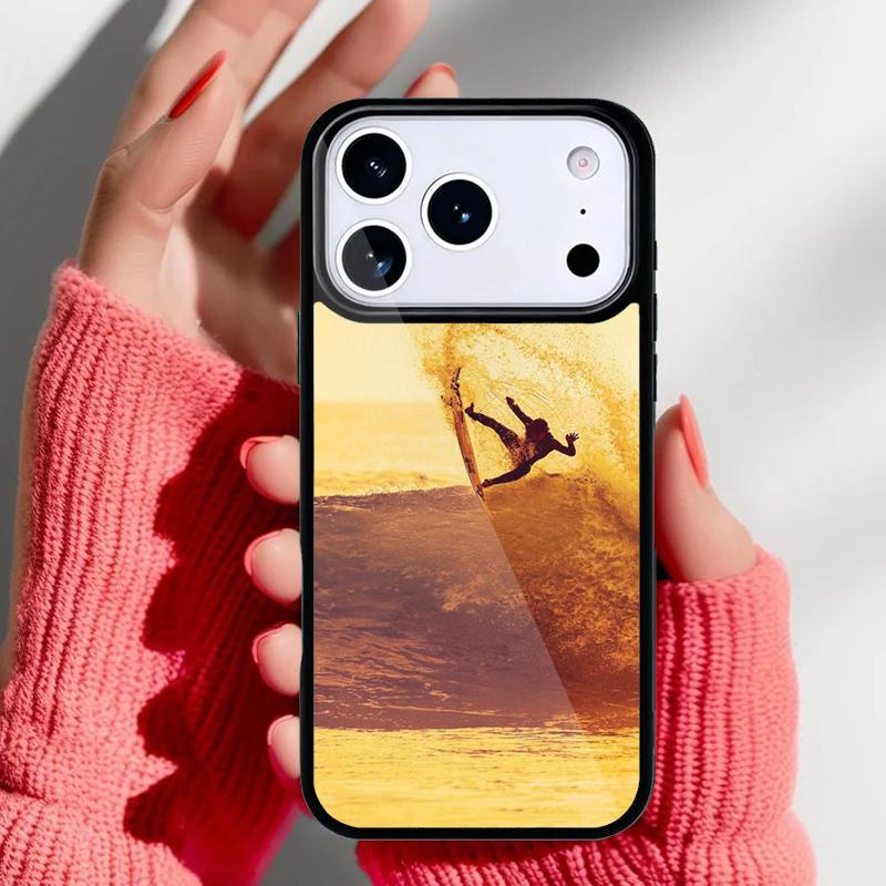 Мягкий чехол для телефона 'Волна для серфинга' для iPhone 17 Air 16e 15 14 13 Pro Max Задняя крышка для 12 11 Pro Coque