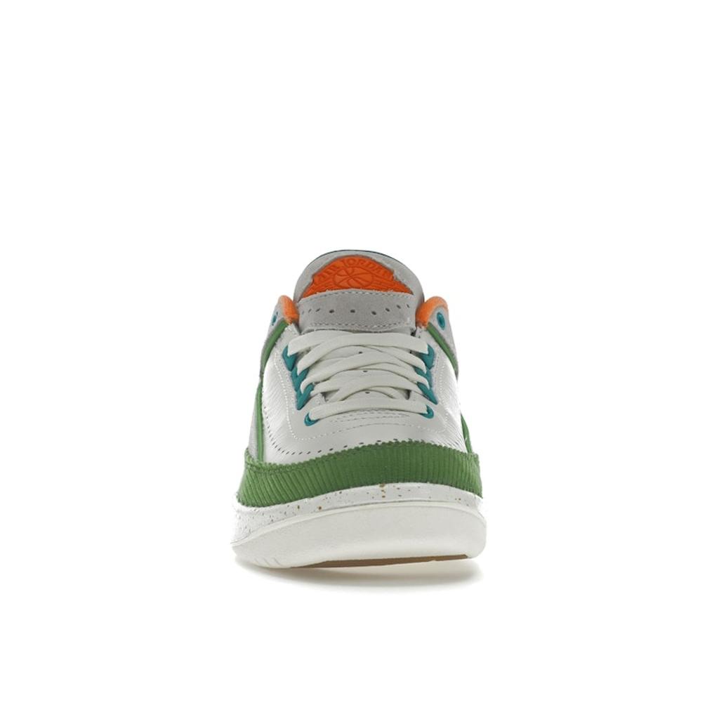 Titan x Air Jordan 2 Retro Low Женские кроссовки Cream Sail Safety-Orange DV6206-183