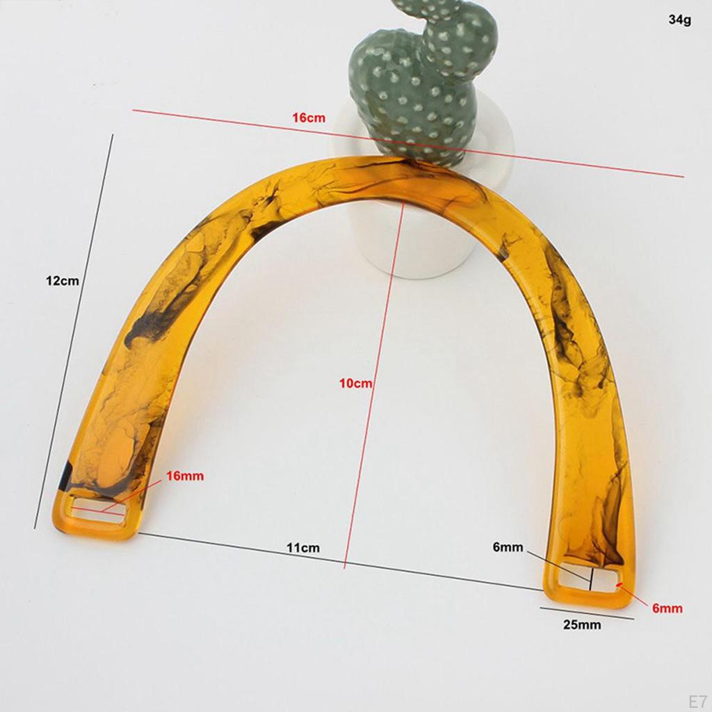 Bag Handle Ladies Stylish Detachable Sturdy Handcraft Practical Semicircular for Tote Handbag Beach