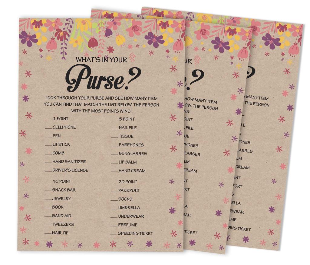 Inkdotpot CardsA Для девичника, девичника, вечеринки, пустого квадрата, заполните идеи подарков 50A, деревенская крафт-бумага