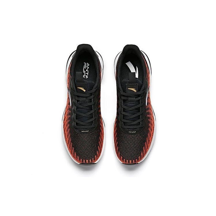 Anta Кроссовки Running Series Mesh Breathable Low-Top для бега, мужские кроссовки, черные, оранжевые 112045522-3