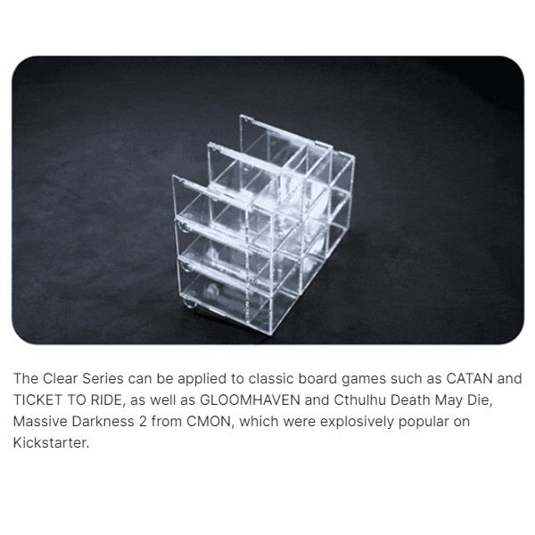 Clear Board Game Cards Stand Holders [4 PACK] | Transparent Card Deck Display Holders | Playing Card Holders for Ticket To Ride, Monopoly, Dominion