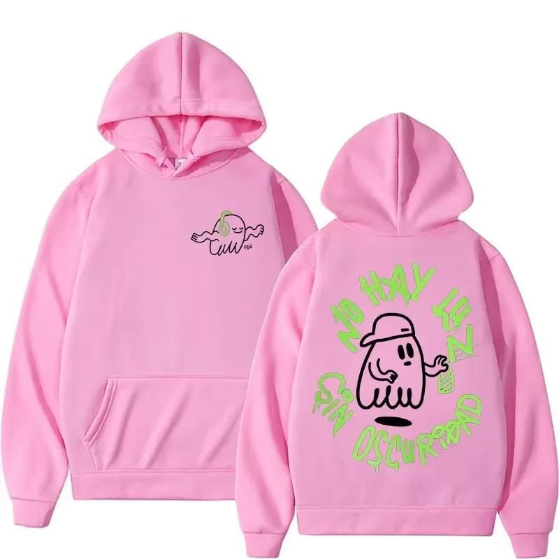 Autumn Men's Women's Hoodies Anime Ghost Printing Unisex Fashion Pullover Long Sleeves Loose Casual Vintage Sweatshirts