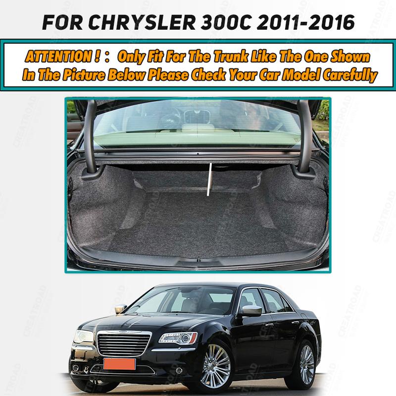 Автомобильный коврик в багажник для Chrysler 300C 2011-2016 2015 2014 2013 2012 Чехол-подкладка для багажника автомобиля Защита интерьера Аксессуары