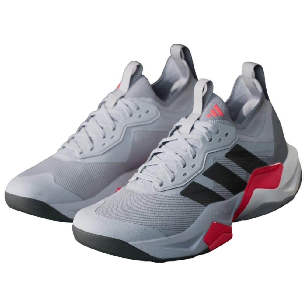 Adidas Rapidmove ADV 2 Halo Silver Black Lucid Red Мужские кроссовки Серый Core-Black ID6559