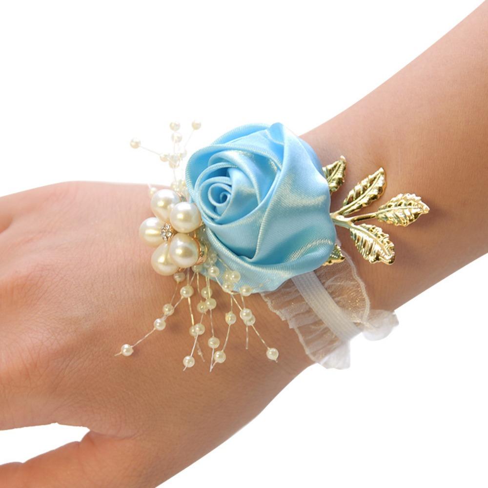 Accessories Corsage Polyester Bracelet Wrist Flowers Bridesmaid Wedding