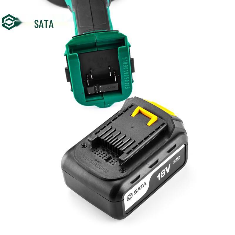 SATA J Series 18V Cordless Brushless Angle Grinder CN plug (adapter included)