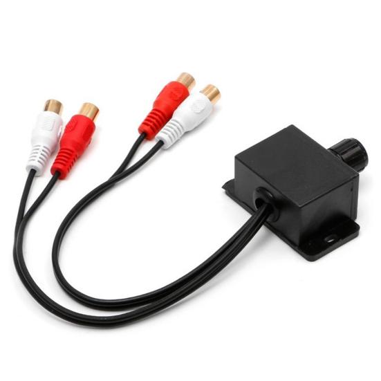 Универсальный автомобильный стерео усилитель громкости бас RCA ручка регулятора уровня