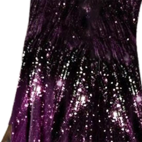 Леди Нижние юбки размера плюс длинное платье с принтом и блестками Весеннее тонкое платье макси с круглым вырезом для банкета