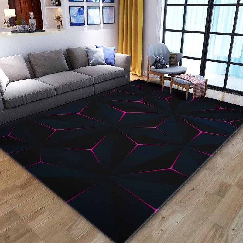 VIKAMA3D Stereo Vision Large Carpet Floor Mat Living Room Bedroom Decorative Floor Mat Absorbent, Non-Slip And Dirty Floor Mat