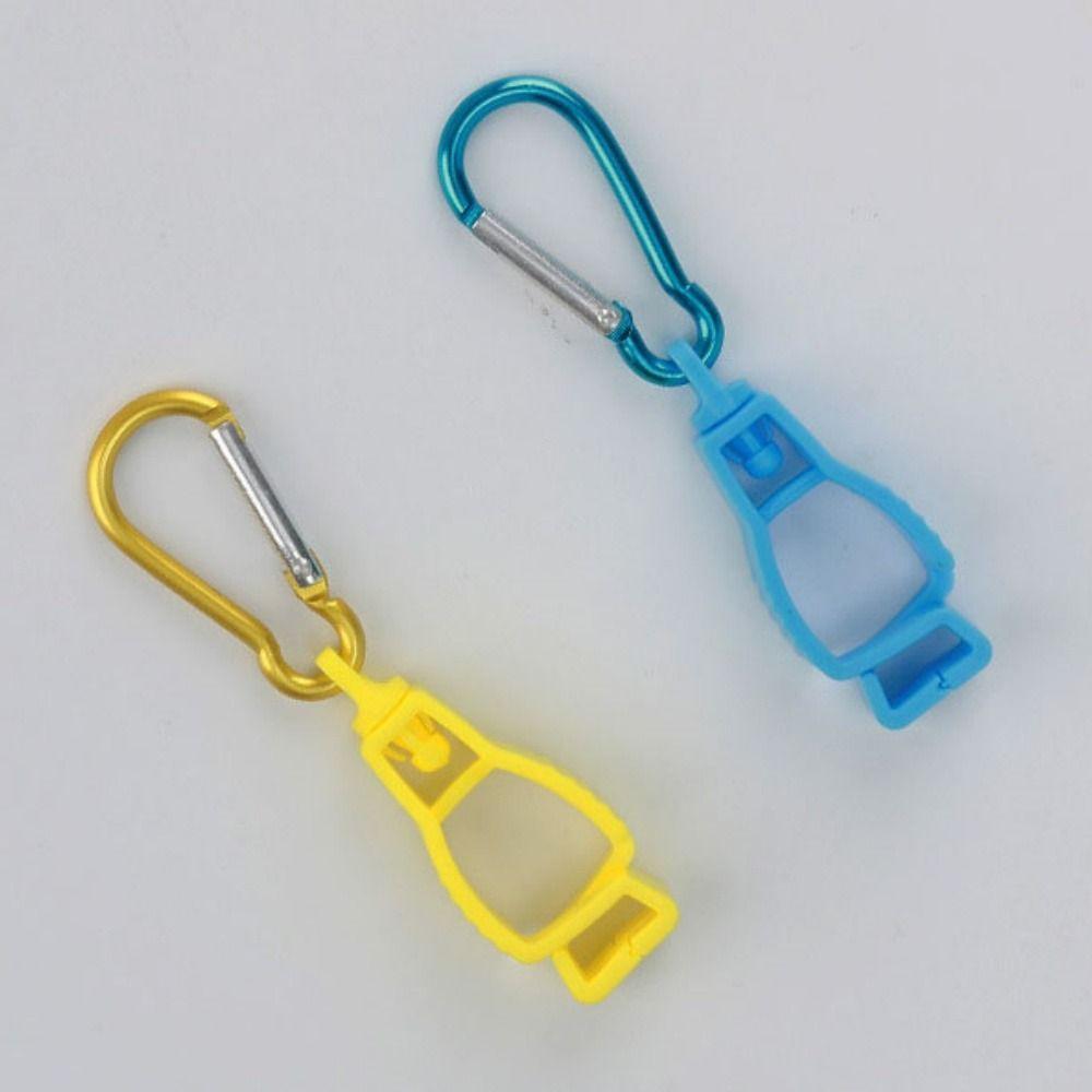 2pcs Safety Mountaineering Buckle Hat Clip Plastic Protective Gloves Clip