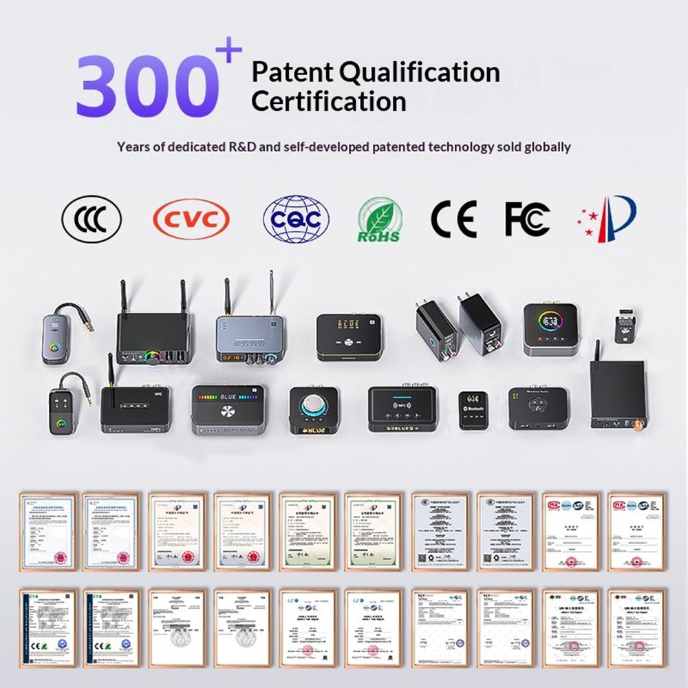 M6R BT 6.0 Adapter Devices 3.5mm Wireless Audio Receiver with AUX RCA U Disk Mic Interface