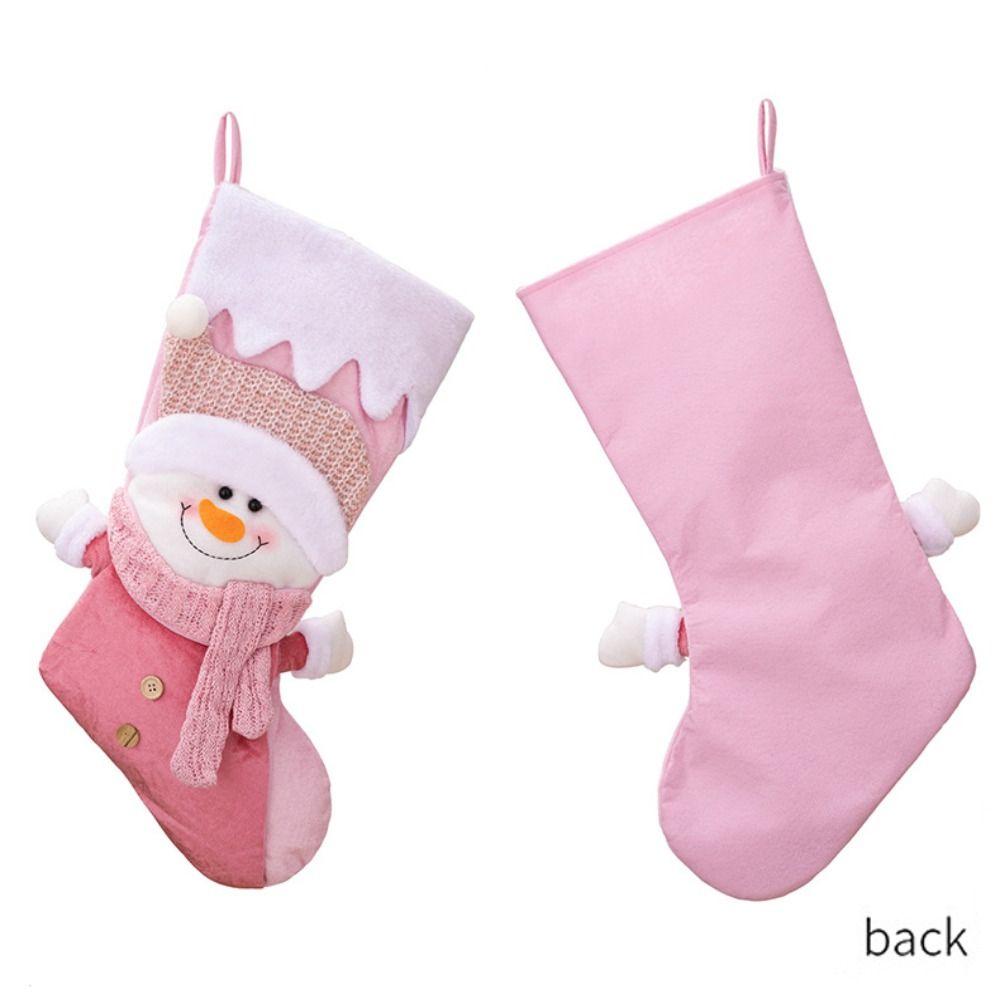 Snowman Christmas Gift Sock Santa Gift Bag Candy Bag Christmas Stocking Navidad