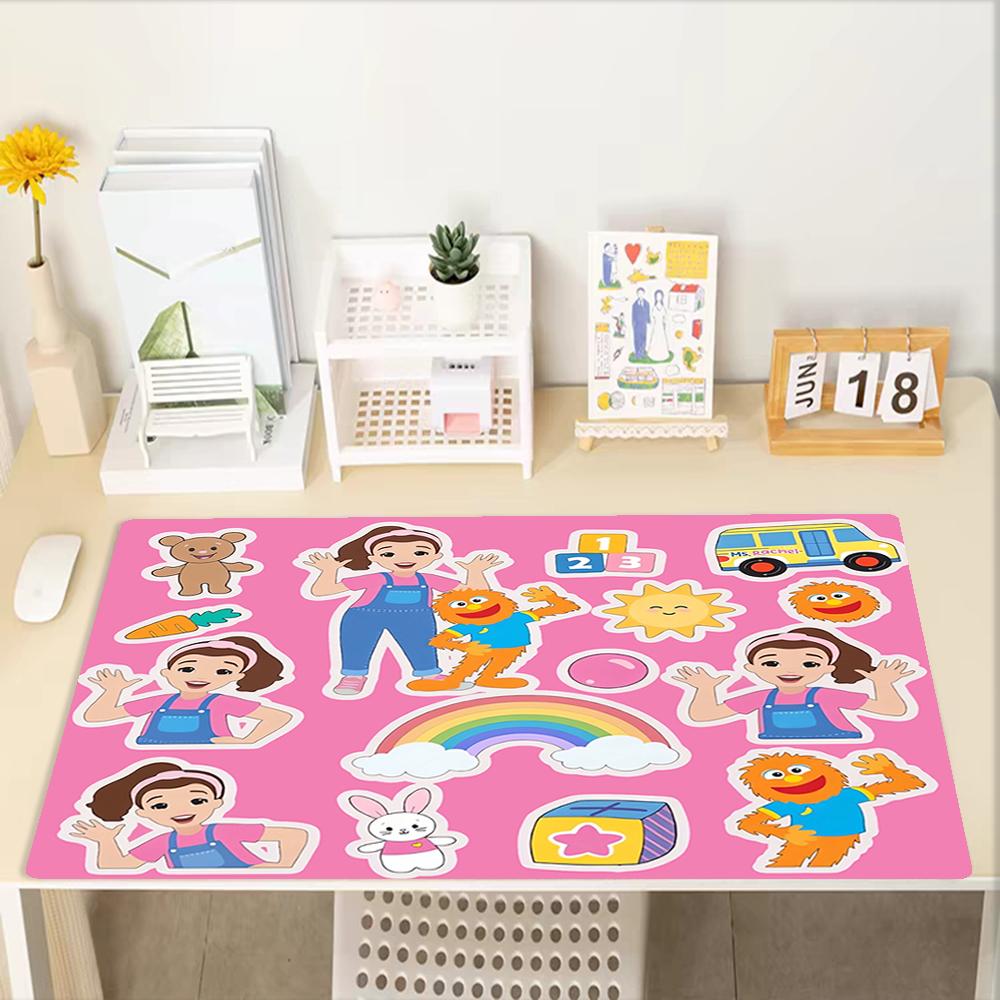 Ms. Rachel Theme Mouse Pad, Non Slip Rubber Base, Multifunctional Office & Home Decor, Perfect for Workspace Personalization.