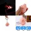 Милые голосовые брелоки в форме животных, светящиеся светодиодной подсветкой