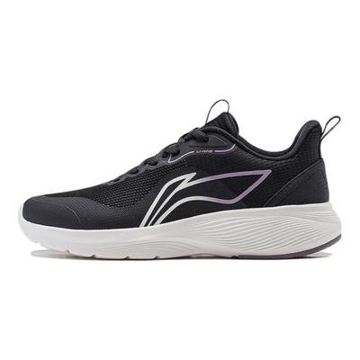 Кроссовки Li Ning легкие светоотражающие амортизирующие нескользящие прочные низкие женские кроссовки черные белые ARST064-3