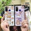 Cute Ring Phone Case For Tecno Camon15/15Air/16S/KD7H/CD6/CD7/Spark5/5Pro Anti-dust Back Cover Wristband Phone Holder