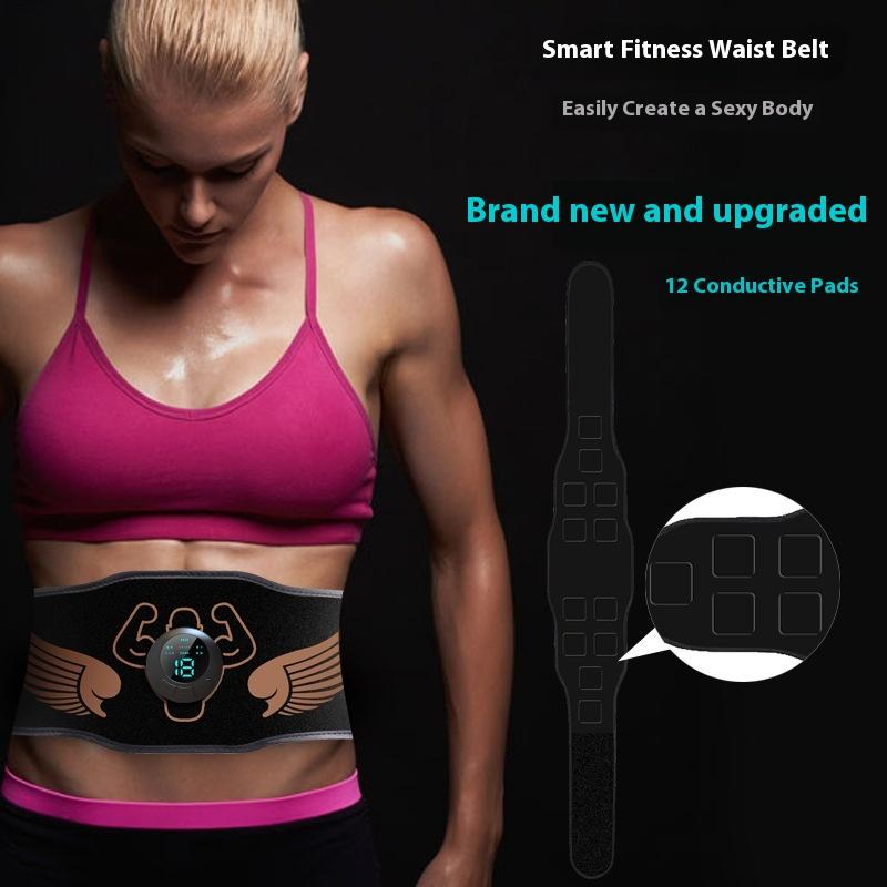 Micro-current Waist Protection Massage Belt, Multi-functional Pulse Electric Fat Rejection Machine Lumbar Spine Physiotherapy Soothing Massager