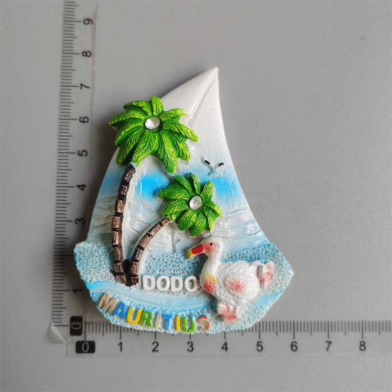 Маврикий Туризм Сувенир Магниты на холодильник Raphus Sute Cucullatus Dodo Магнитные наклейки Украшения Настенные украшения Подарки для путешествий