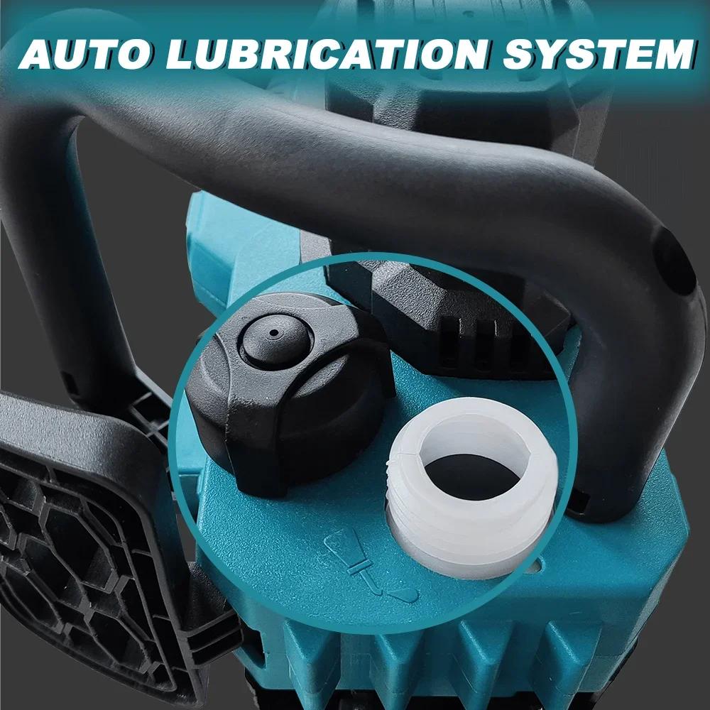 PATUOPRO 12inch Brushless Electric Chain Saw Cordless Chainsaw Woodworking Cutting Home Garden Power Tool For Makita 18V Battery