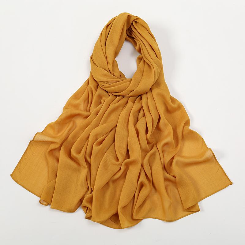 Solid Cotton Modal Hijab For Women Muslim Scarf Big Size Shawls Foulard Islam Head Wraps Headscarves Ramadan Scarves 190*85cm