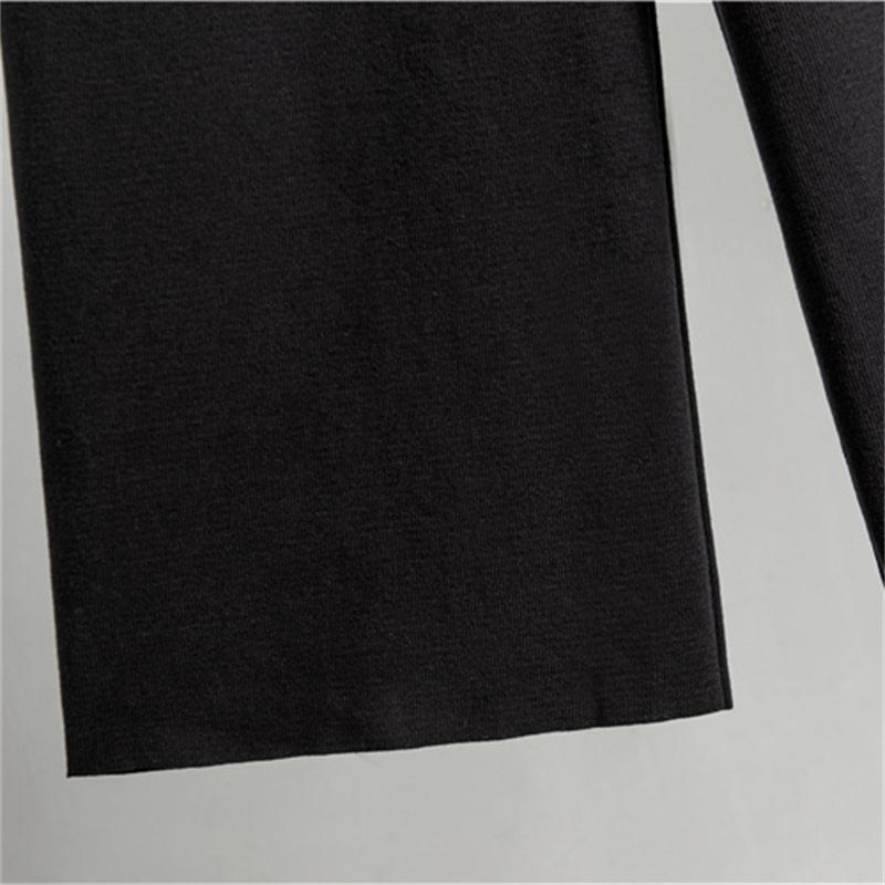 Женский осенне-зимний вязаный костюм с широкими брюками и свитером, свободный и стильный костюм-двойка