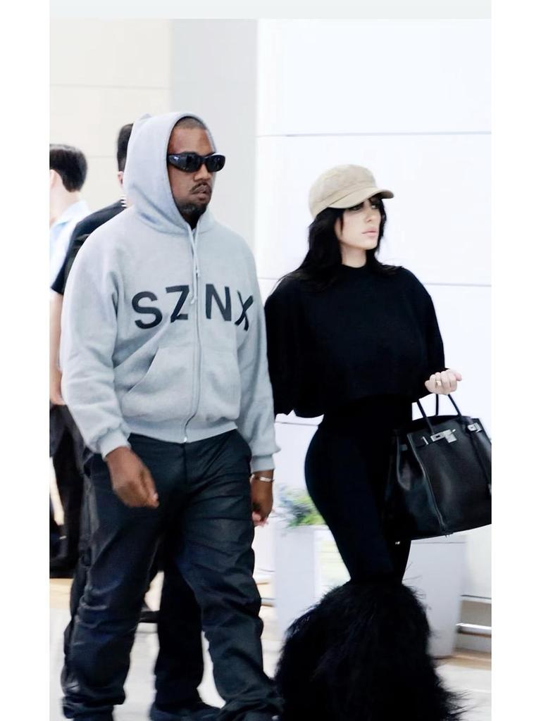 Kanye Kan Ye Shanghai Concert SZNX Heather Grey Unisex Zip-Up Hoodie Sweatshirt