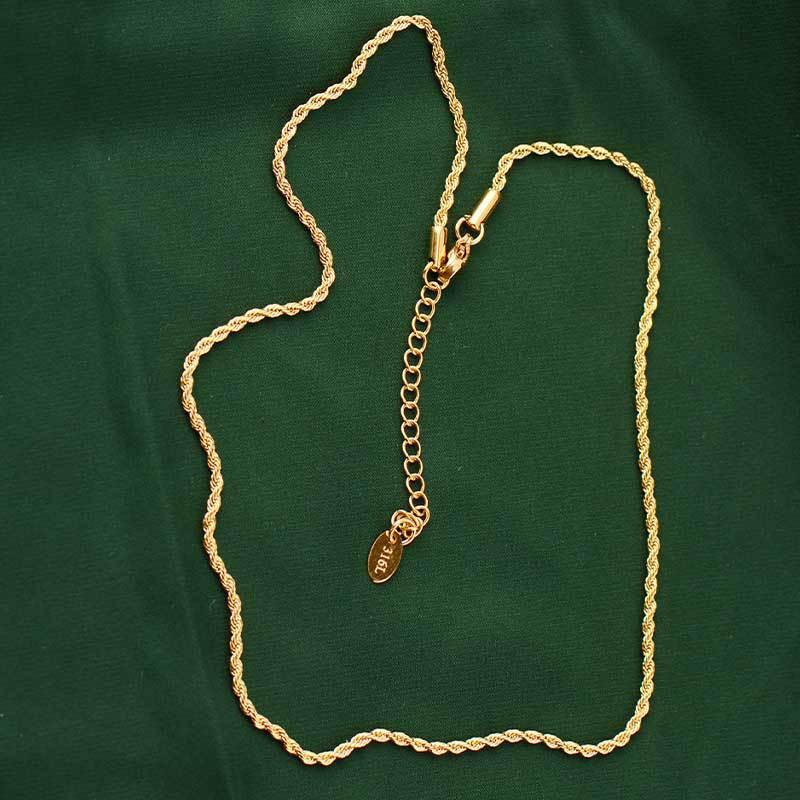 Невыцветающая веревочная цепочка из нержавеющей стали 316L для мужчин и унисекс, стиль хип-хоп