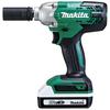 Аккумуляторный ударный гайковерт Makita MTW001DSA 18В с кейсом и гаечным ключом, 2 Ач, аккумулятор, зарядное устройство,