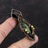 Copper Ruby Zoisite Pendant Copper Wire Wrapped Gemstone Pendant Designer Pendant Copper Jewelry Handmade Pendant Wire Wrap Jewelry For Gift