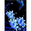 Полный 5D Diy Алмазная картина Синий Призрак Цветок Вышивка Крестом Домашний Декор Ручной Подарок
